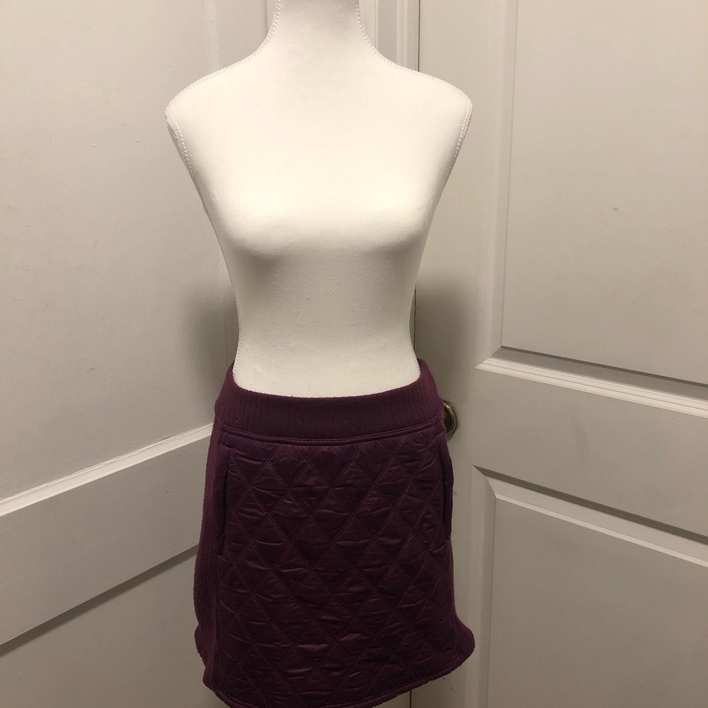 Prana ladies quilted fleece lined skirt size small